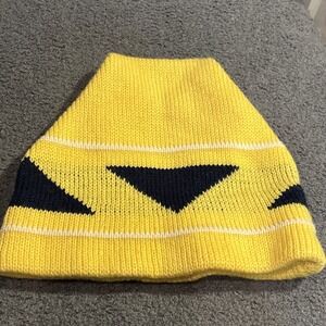 Vintage Smiley Men's 100% Wool Ski Cap Hat